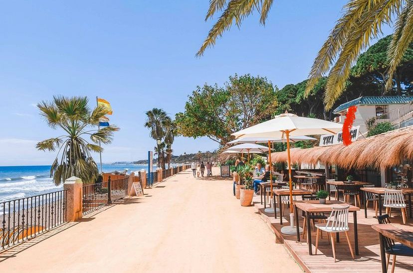 Strandpromenade in Marbella