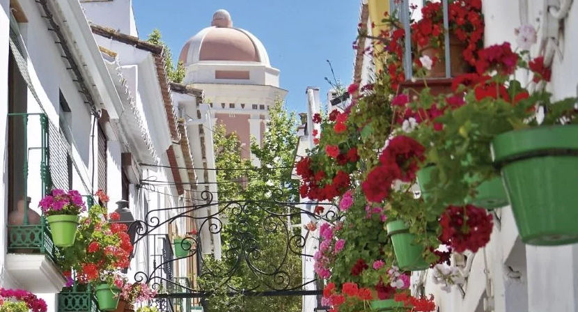 Macetas de flores de Estepona