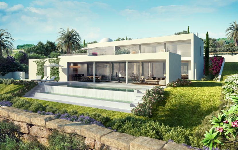 Villa de autor en a la venta en Finca Cortesín, primera linea de golf