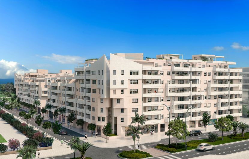 New development of modern apartments in the popular neighborhood in Nueva Andalucia