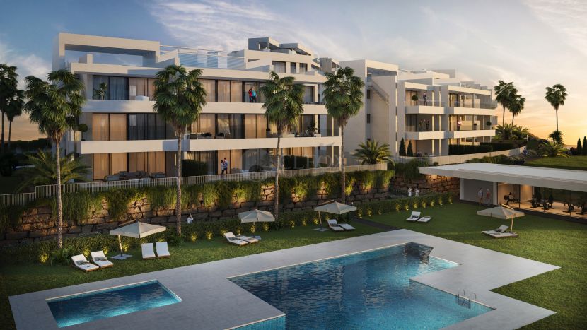 New development of contemporary apartments in Estepona, close to the beach