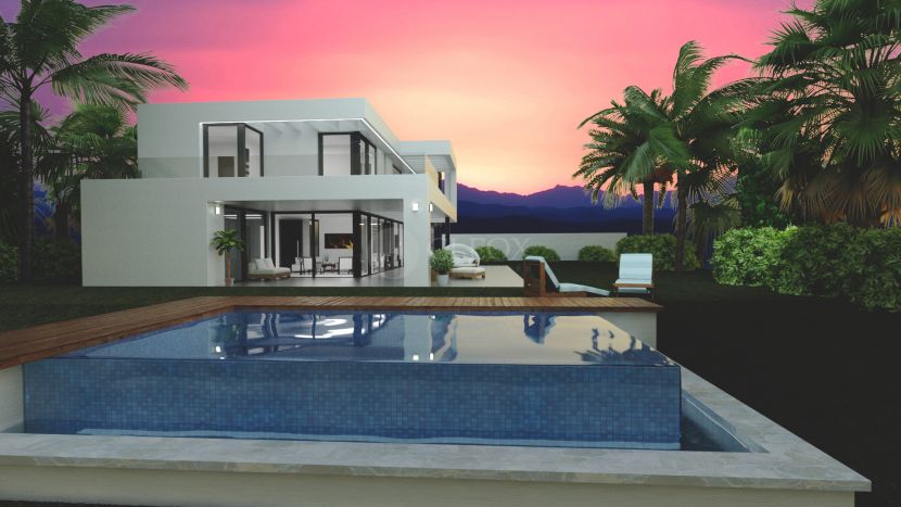 Turnkey modern villa for sale in Mijas, with panoramic views