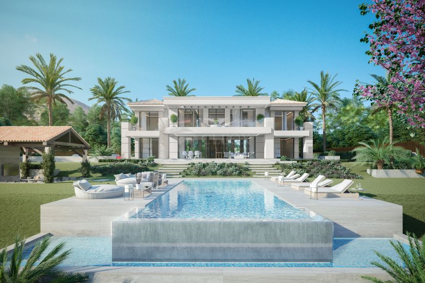 A turnkey modern villa in Los Flamingos Golf with panoramic views