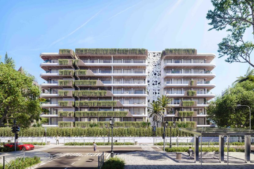 Nueva promoción de apartamentos modernos en el centro de Fuengirola a 100 m de la playa