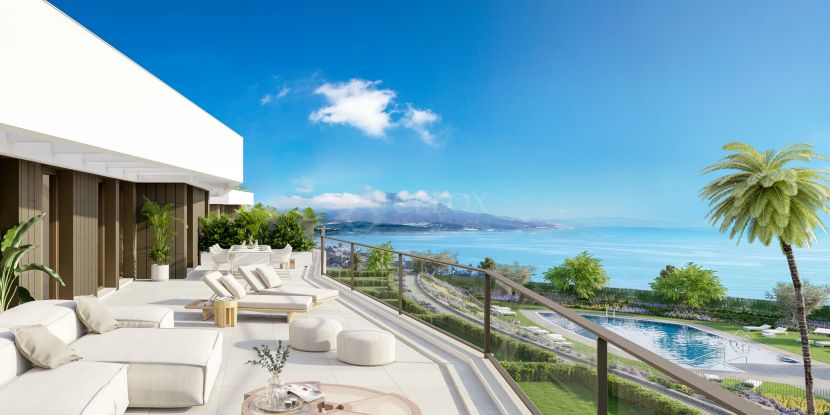 Nueva promoción de apartamentos modernos frente al mar en Casares playa