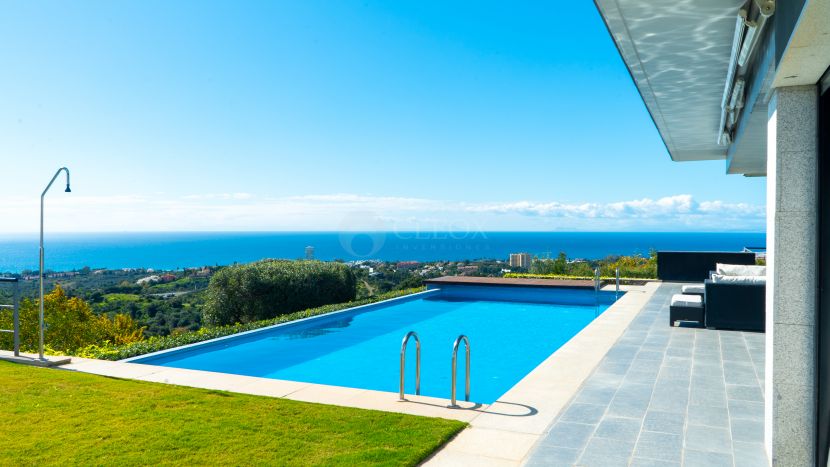 Contemporary villa for sale in Marbella East with panoramic sea views