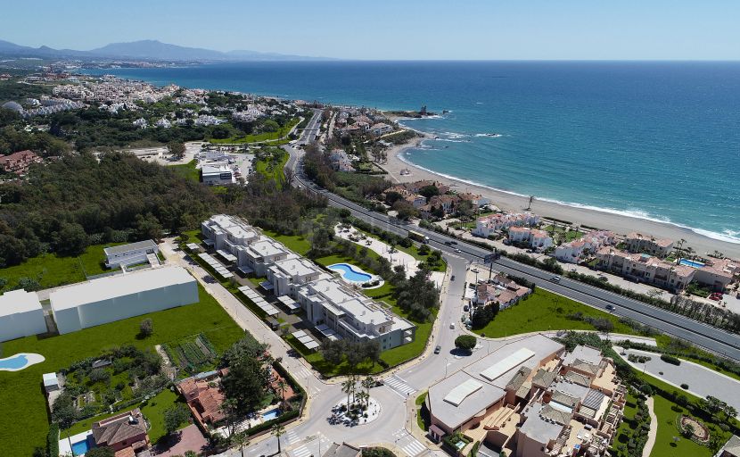 New contemporary apartments with panoramic sea views in Casares Beach.