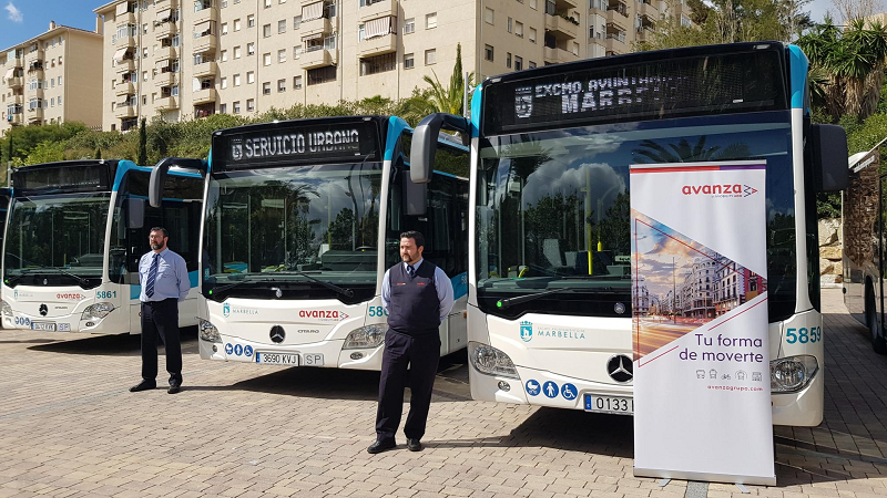 sustainable tourism with autobus in Marbella