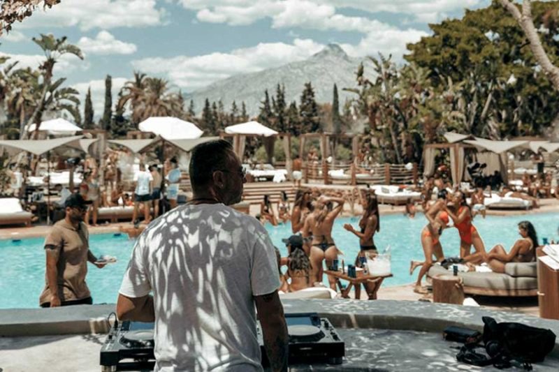 Homiés Party at NAÔ Pool Club, one of the events in May 2024 in Marbella