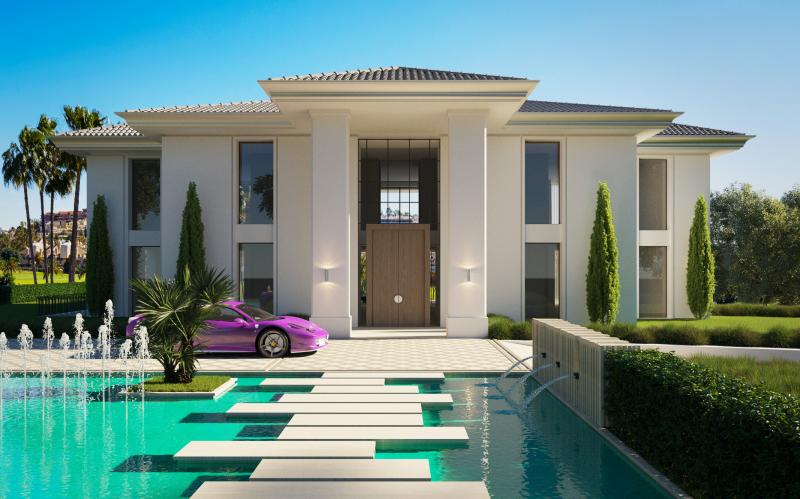 Villa de diseño contemporáneo en primera línea de golf