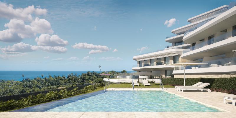 Flats and penthouses in Estepona with stunning sea views