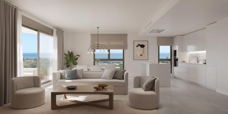 Libella consta de 67 apartamentos de dos a tres dormitorios con impresionantes vistas al mar, incluyendo dúplex, áticos y apartamentos con jardines.