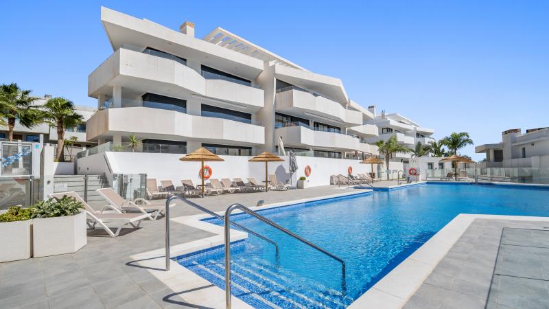 Prachtig appartement met drie slaapkamers op het westen op de fantastische locatie van La Cala De Mijas