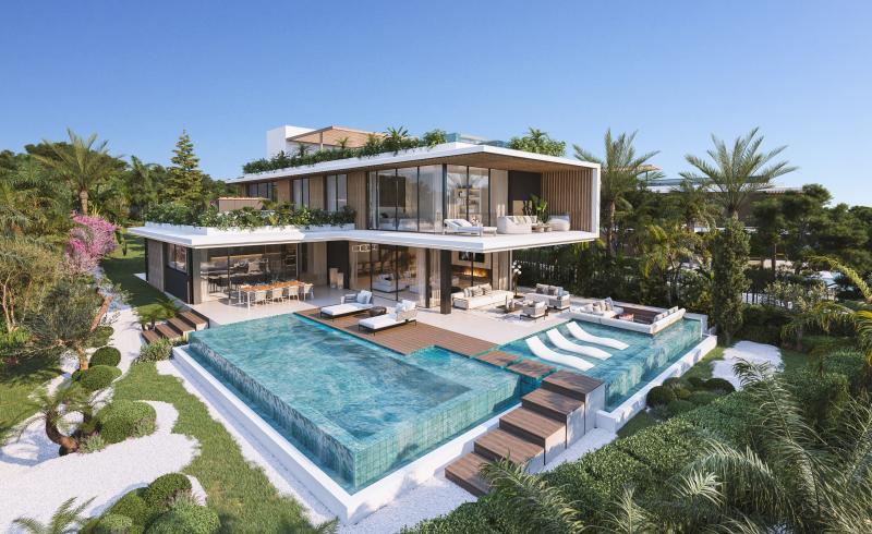 Développement exclusif de cinq villas de luxe dans la région recherchée de Camojan du Golden Mile de Marbella