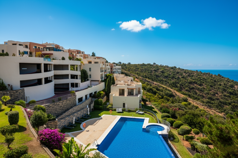 Stylish and modern, two bedroom apartment in the exclusive Samara Resort in Marbella with stunning panoramic sea views