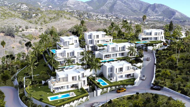 Unique development of exclusive four-bedroom villas boasting spectacular views