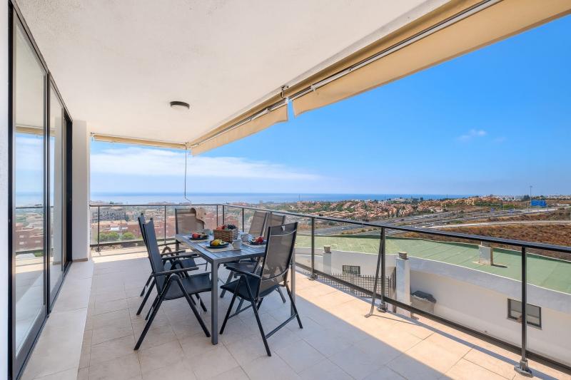 Stunning 1st floor corner apartment with amazing sea views.