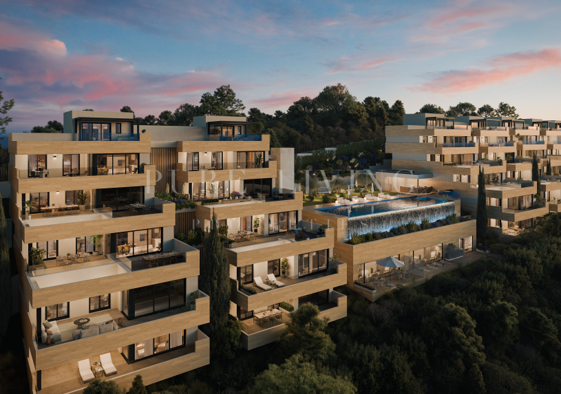 Soleil – Een Modern Mediterraan Toevluchtsoord in Marbella met Indrukwekkend Panoramisch Uitzicht in Altos de Los Monteros