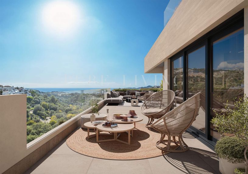 Soleil – Een Modern Mediterraan Toevluchtsoord in Marbella met Indrukwekkend Panoramisch Uitzicht in Altos de Los Monteros