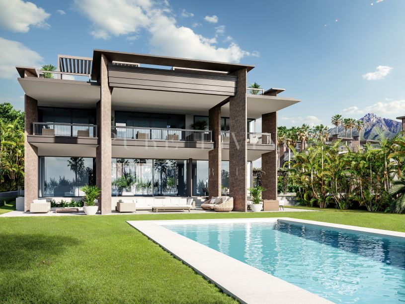 Villa de luxe construite dans un style contemporain à Atalaya Rio Verde, Marbella