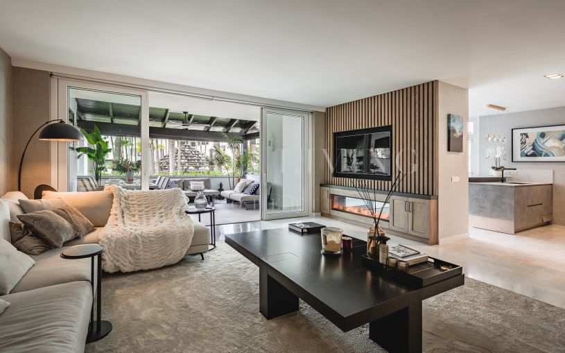 Newly refurbished 3 bedroom ground floor in Japanese Garden, Marina Puente Romano.