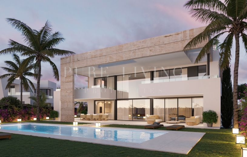 Villa de nueva construcción con impresionantes vistas al mar y a la montaña en Lomas del Virrey