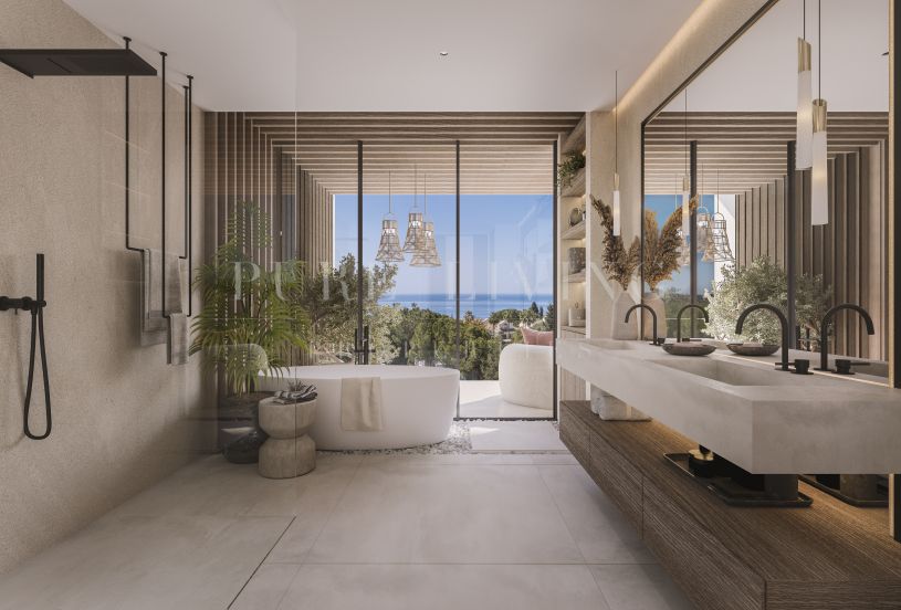 Villa de lujo de nueva construcción con jacuzzi privado en la azotea y vistas al mar – Camojan Collection.