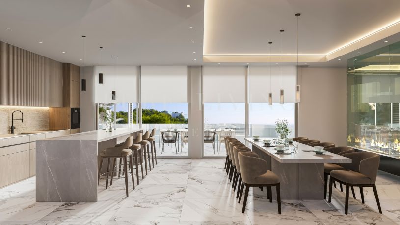 Brand new contemporary six bedroom luxury villa for sale in Paraiso Alto
