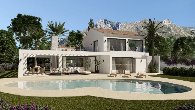 Nieuwe hedendaagse villa met zes slaapkamers in het hart van Nagueles