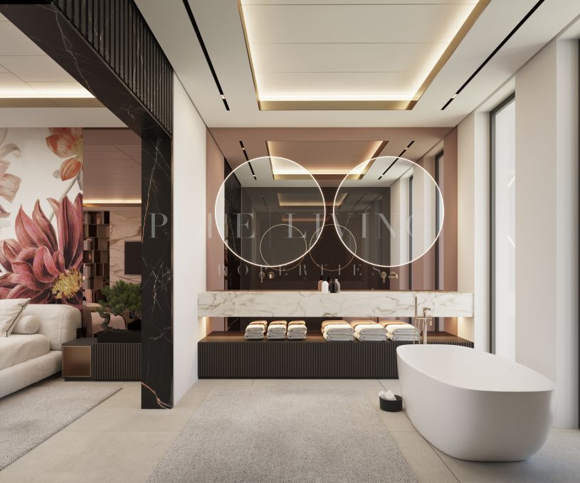 Moderne frontline golf villa in Los Flamingos Golf, Benahavis