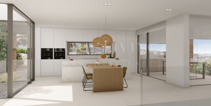 Projet de villa de luxe à vendre avec une vue panoramique sur la mer à Altos de Los Monteros, Marbella Est. Description