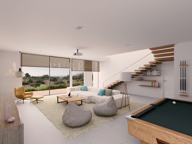 Projet de villa de luxe à vendre avec une vue panoramique sur la mer à Altos de Los Monteros, Marbella Est. Description