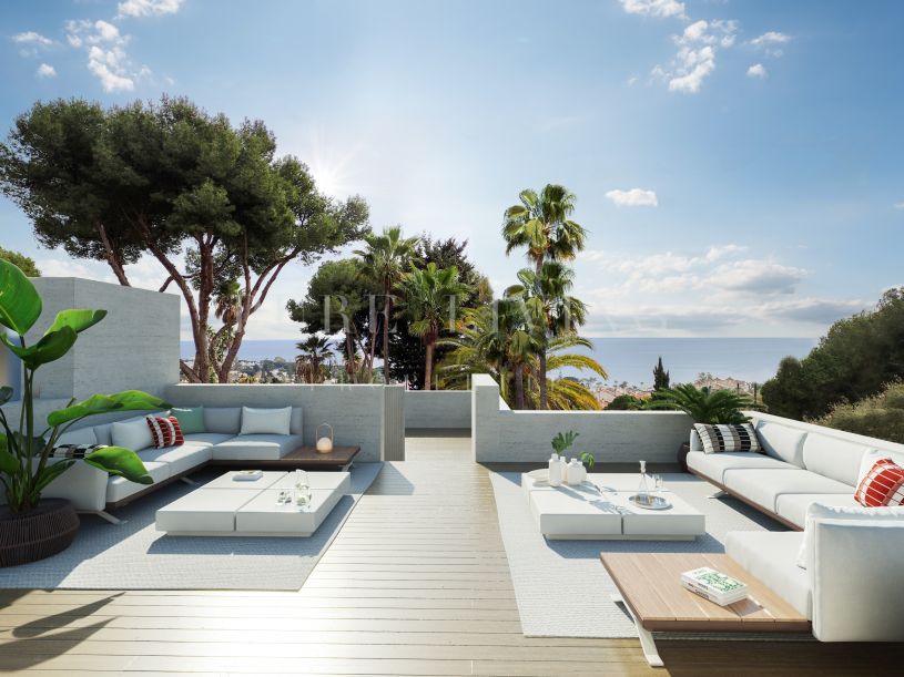 Spectaculaire vijf slaapkamer villa te koop met prachtig uitzicht in La Carolina, Marbella Golden Mile