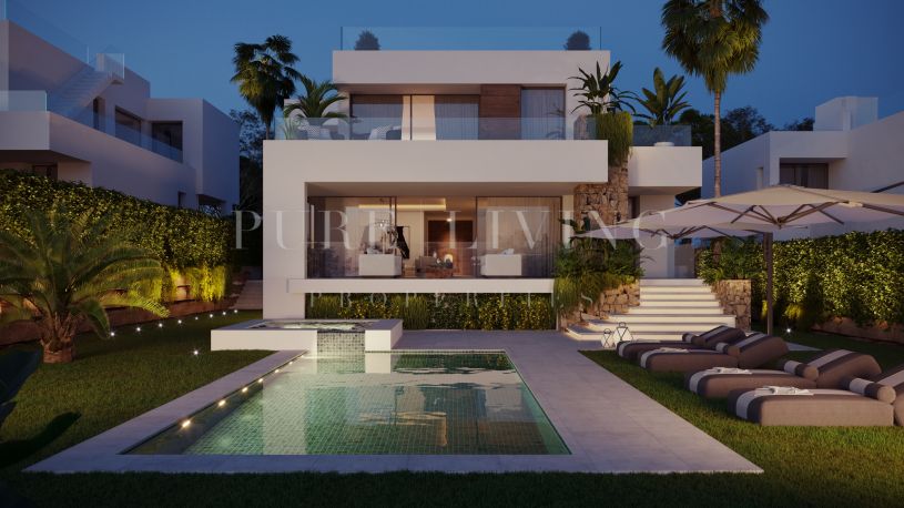 Lujosa y moderna villa de seis dormitorios en una nueva promoción en La Carolina, Marbella Golden Mile