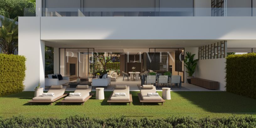 Espectacular villa moderna a la venta de super lujo a estrenar con vistas al mar y a 300 mts de las playas de la Milla de Oro
