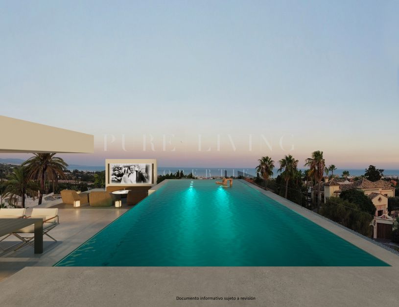 Nouvelle maison de ville contemporaine de grand luxe à vendre à seulement cinq minutes de Puerto Banus.
