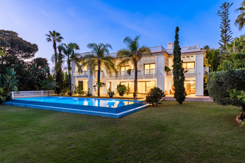 Exceptional newly built 7-bedroom luxury beachside villa located in Casasola, Marbella East