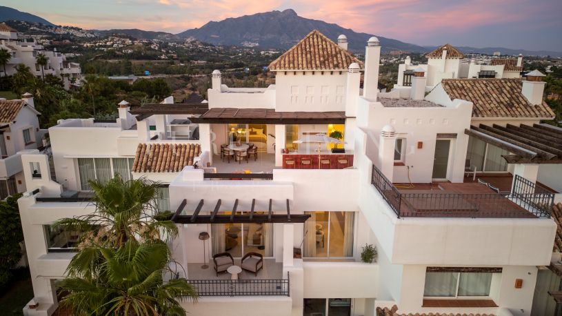 Luxury Benahavís Duplex Penthouse with Panoramic Sea, Golf & Mountain Views
