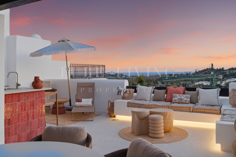 Luxury Benahavís Duplex Penthouse with Panoramic Sea, Golf & Mountain Views
