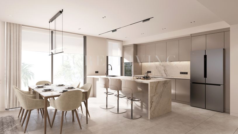 Prachtige 3-slaapkamerwoning met uitzicht op zee en de bergen in exclusief omheind gebied