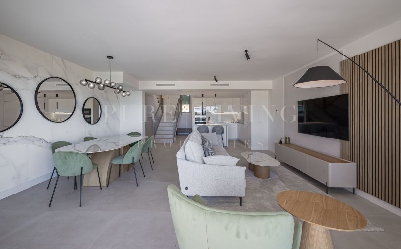 Modern townhouse for sale with stunning sea views in Mijas Costs