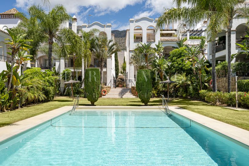 A spacious two bedroom ground floor apartment in Montebello Hills, Lomas de Marbella Club