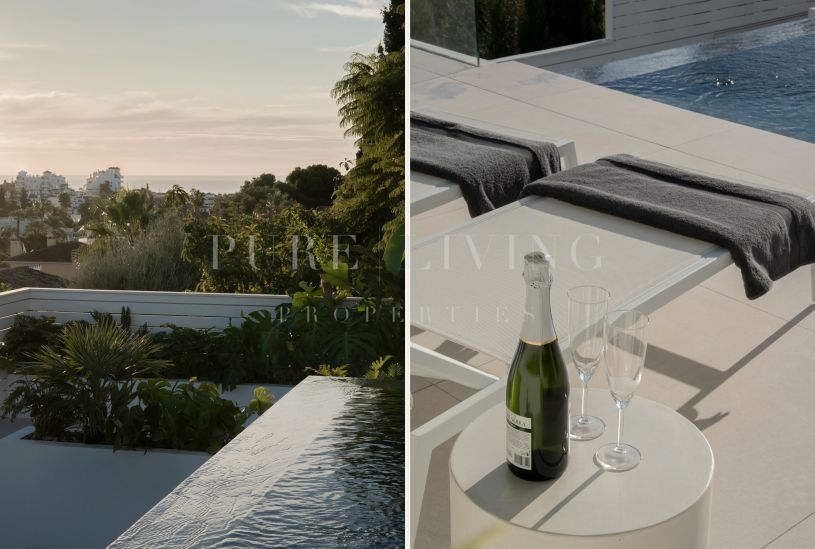 Stunning five-bedroom villa with magnificent mountain views, ideally located in the heart of Nueva Andalucía