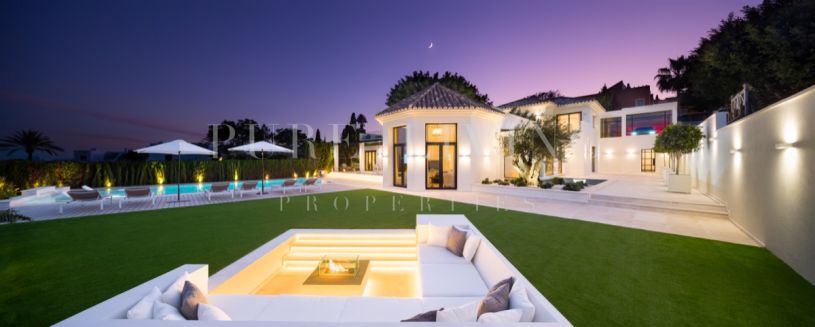 Villa en primera línea de golf en Aloha, Nueva Andalucía