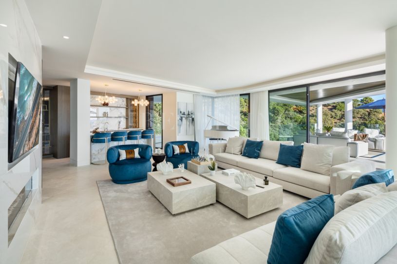 Vivienda vanguardista con vistas panorámicas al mar en La Zagaleta