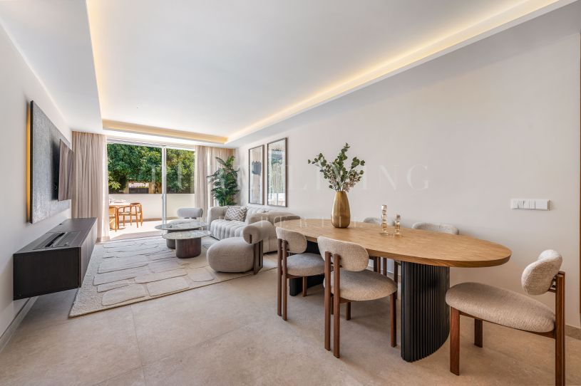Newly renovated ground floor apartment in Nueva Andalucia