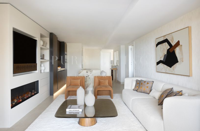 Luxe appartement met 3 slaapkamers aan zee in Estepona met panoramisch uitzicht over de Middellandse Zee