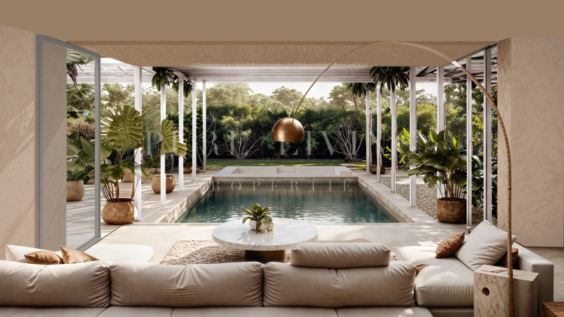 Villa de lujo de estilo resort, recién reformada, con piscina privada en Marbesa, Marbella Este