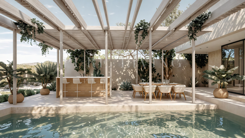 Villa de lujo de estilo resort, recién reformada, con piscina privada en Marbesa, Marbella Este