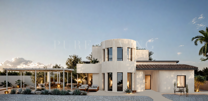 Villa de lujo de estilo resort, recién reformada, con piscina privada en Marbesa, Marbella Este